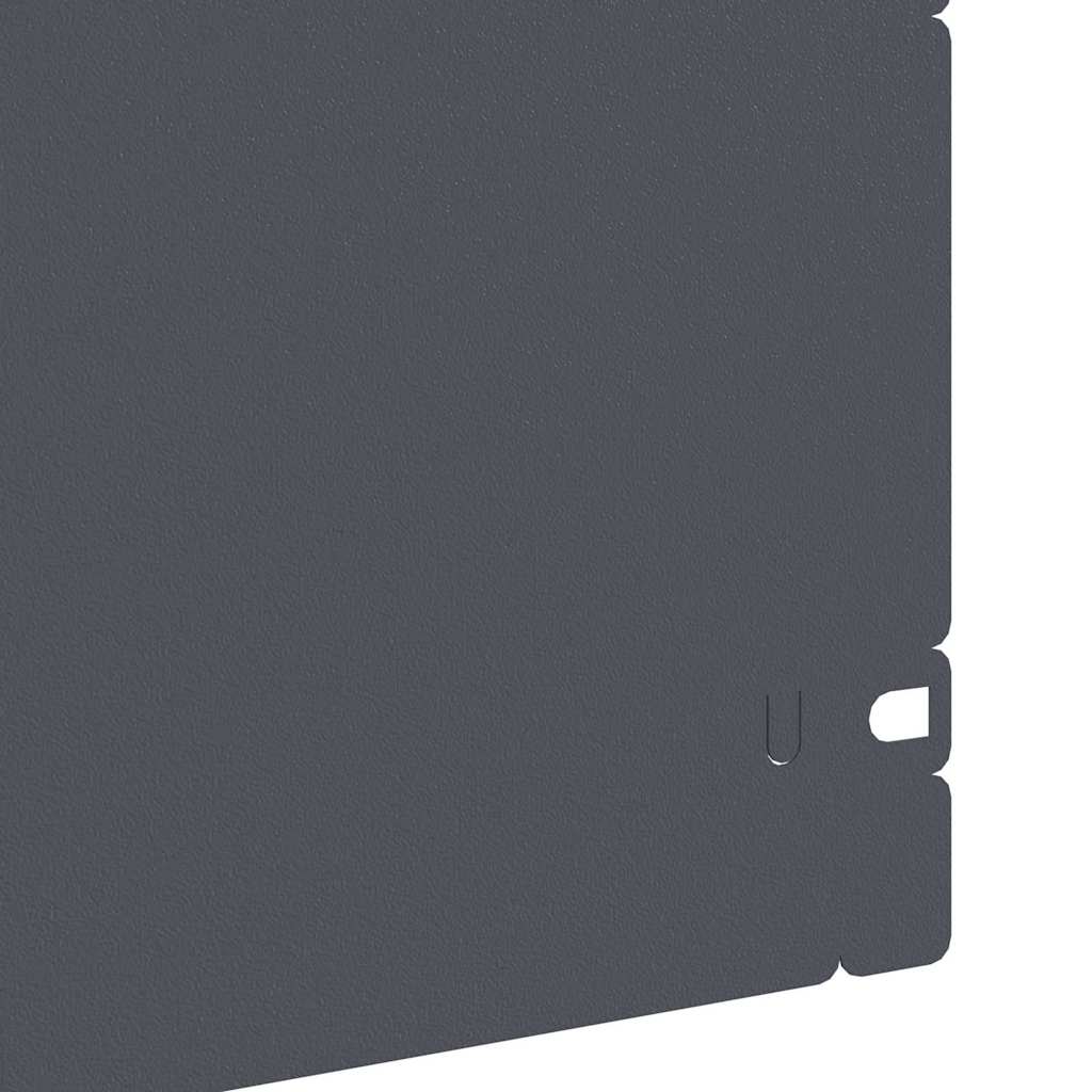 Plenkanter 20 pcs Antrasitt 103 x 0,05 x 22 cm Stål