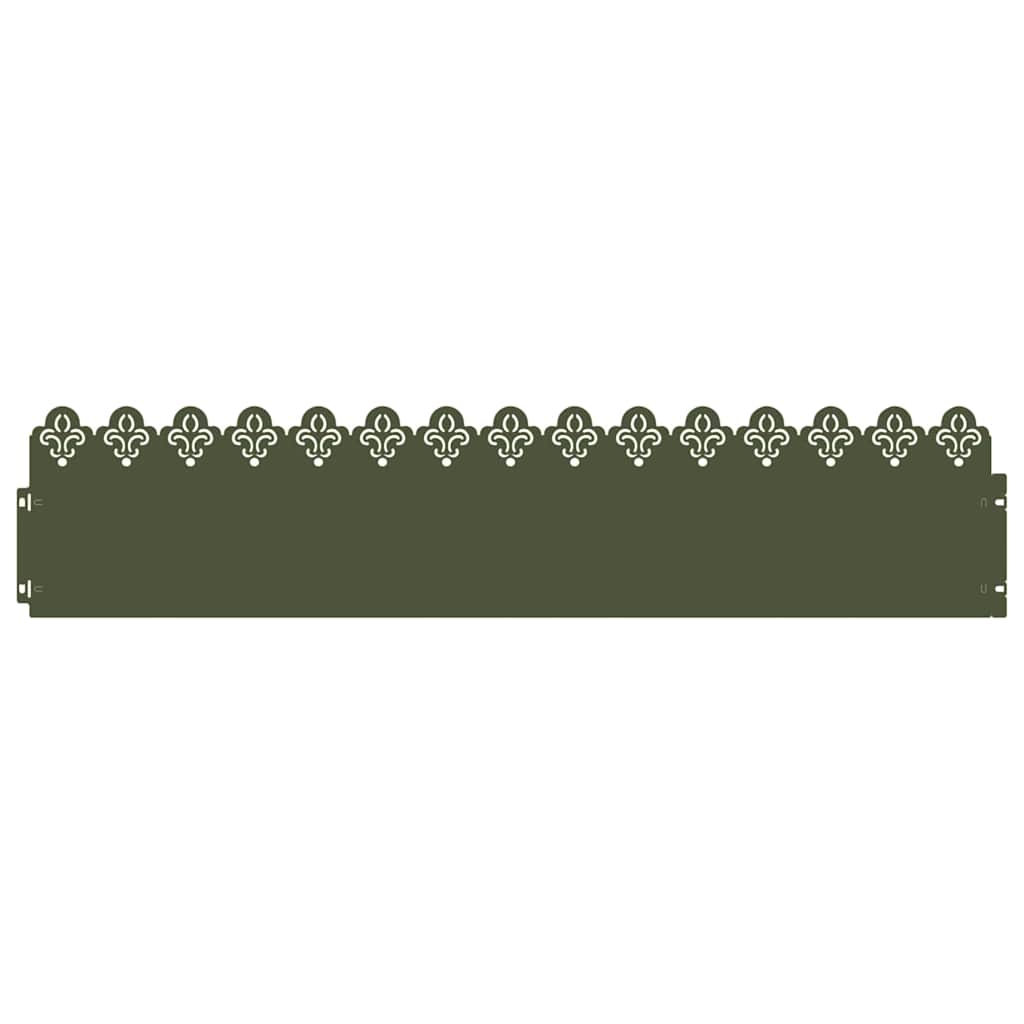 Plenkanter 20 pcs Olivengrønn 103 x 0,05 x 22 cm Stål