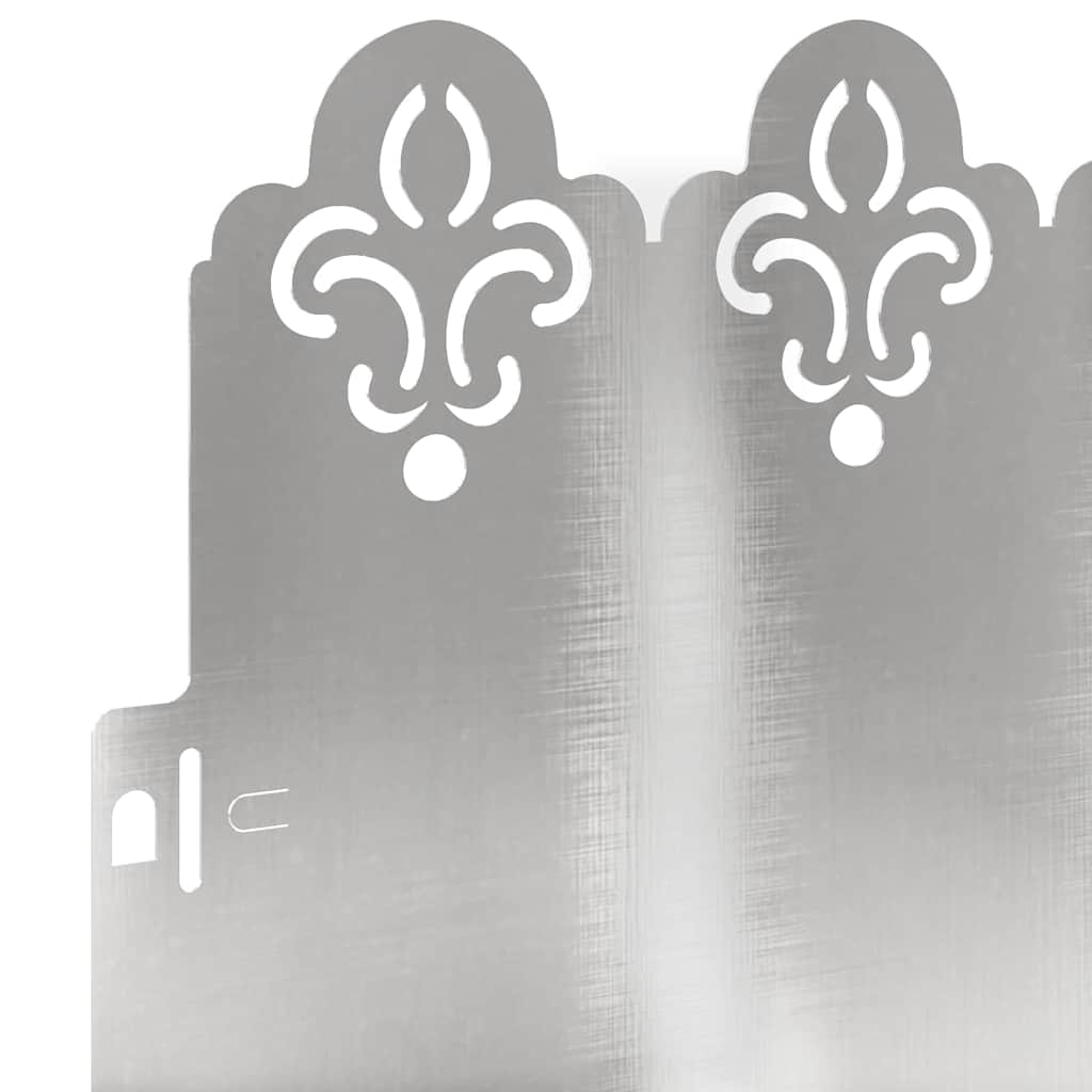 Plenkanter 10 pcs sølv 103 x 0,05 x 22 cm Rustfritt Stål