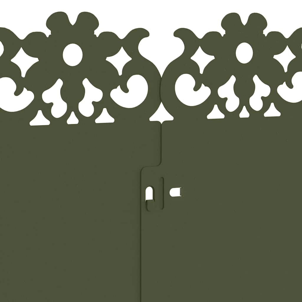 Plenkanter 20 pcs Olivengrønn 103 x 0,05 x 22 cm Stål