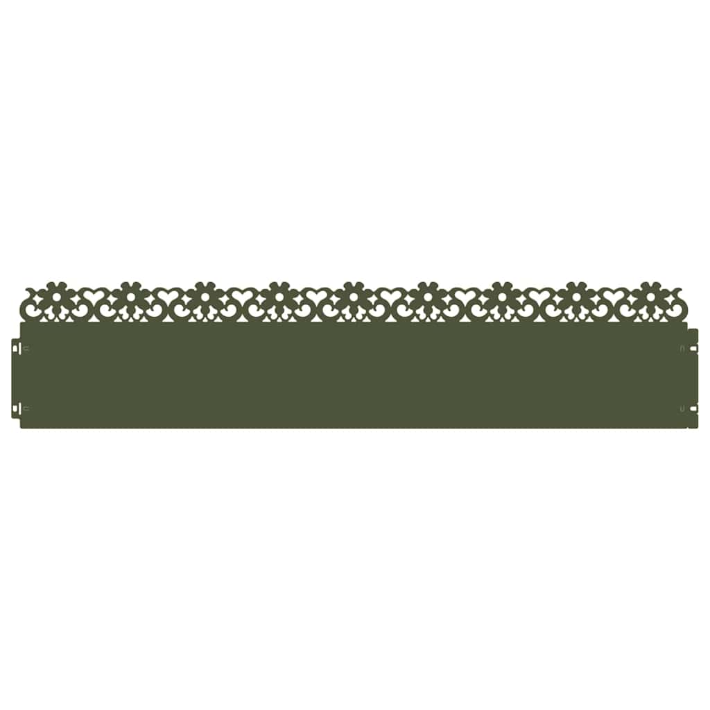Plenkanter 30 pcs Olivengrønn 103 x 0,05 x 22 cm Stål