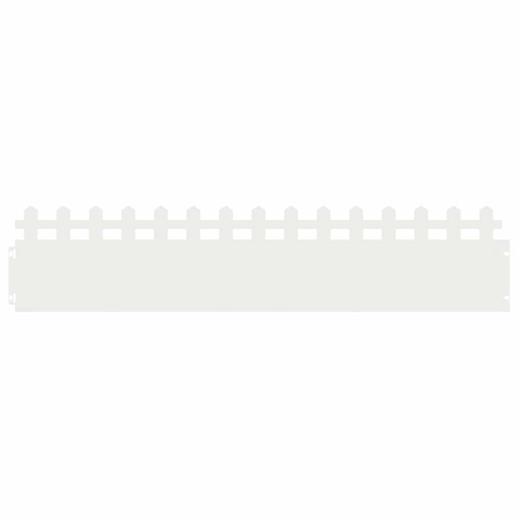 Plenkanter 10 pcs Hvit 103 x 0,05 x 22 cm Stål