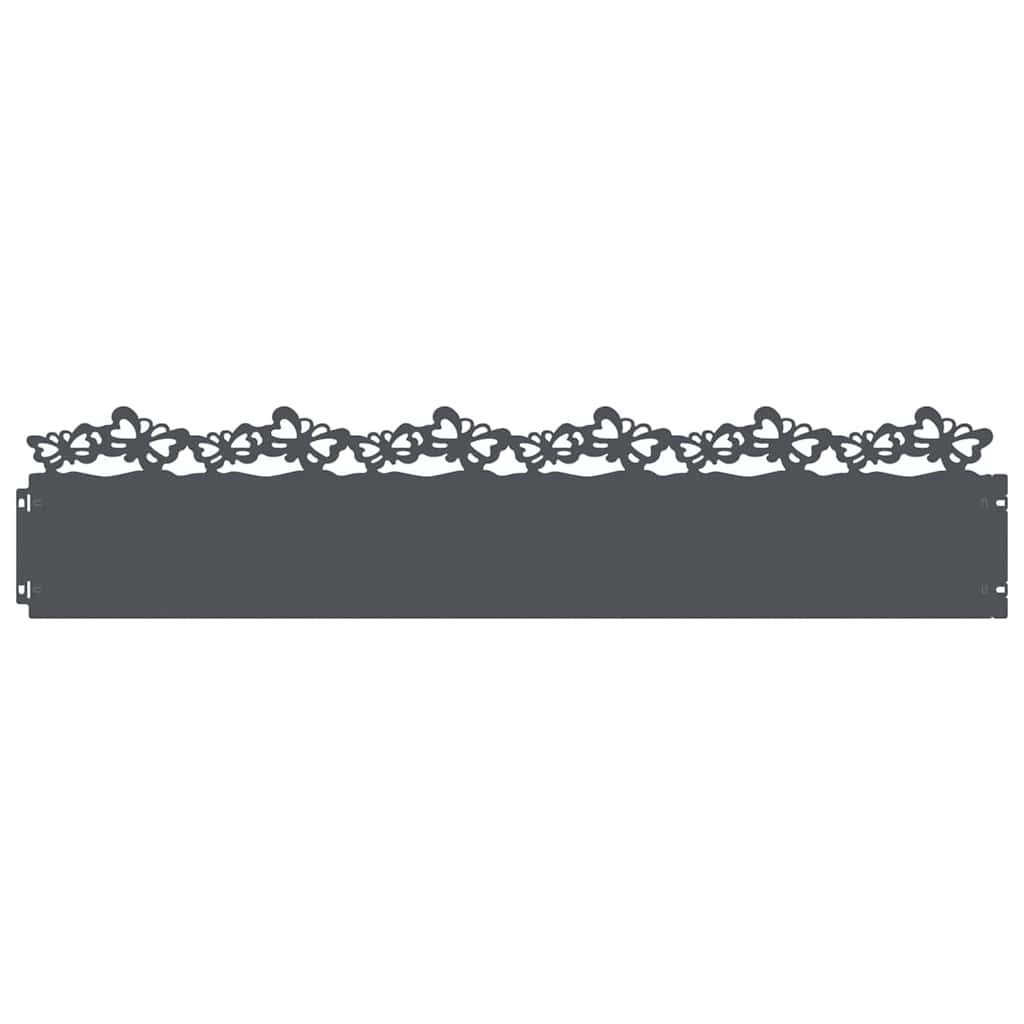 Plenkanter 30 pcs Antrasitt 103 x 0,05 x 22 cm Stål