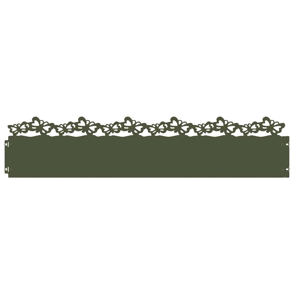 Plenkanter 20 pcs Olivengrønn 103 x 0,05 x 22 cm Stål