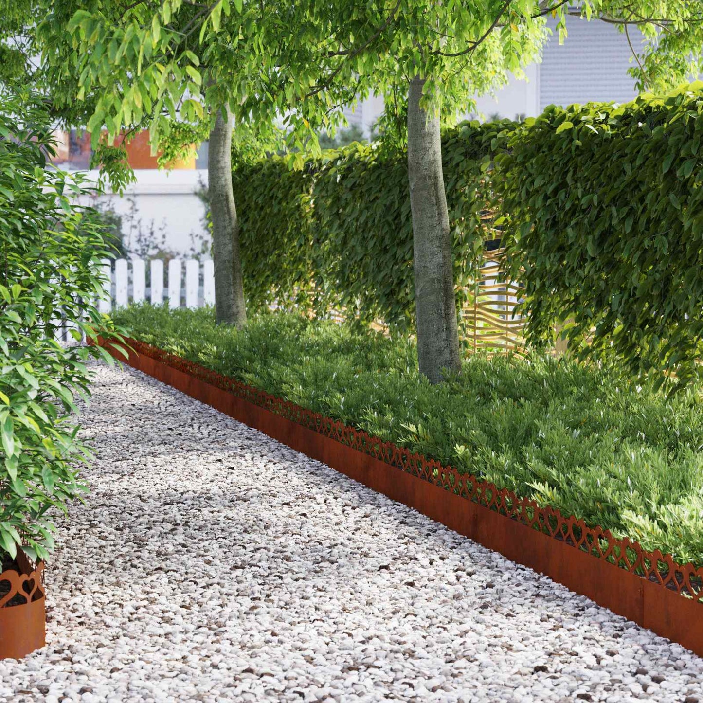 Plenkanter 30 pcs Rusten 103 x 0,05 x 22 cm Cortenstål