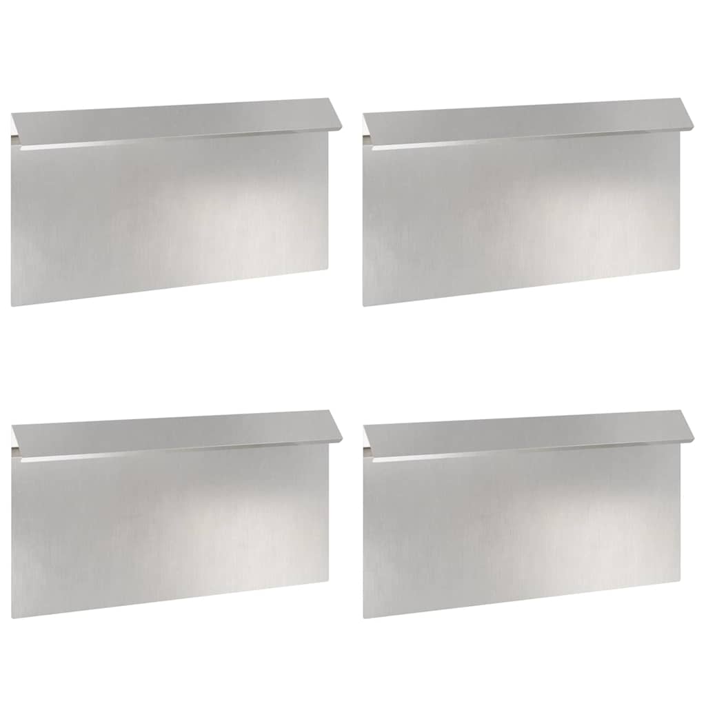Sneglenett 4 pcs sølv 50 x 3,5 x 25 cm Rustfritt Stål