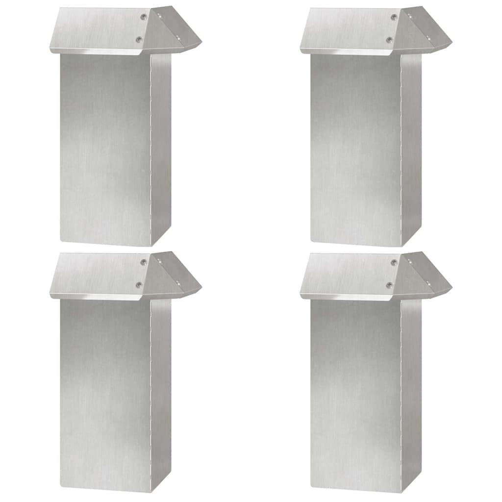 Sneglenett 4 pcs sølv 13,5 x 13,5 x 25 cm Rustfritt Stål