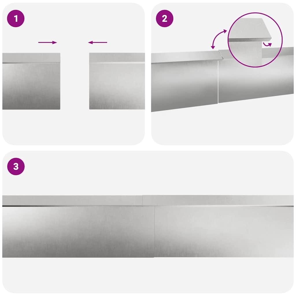 Sneglegjerder 8 pcs sølv Rustfritt Stål