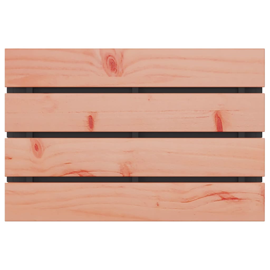 Hagebenk Svart 60 x 40 x 43 cm Solid Douglas Tre og Stål