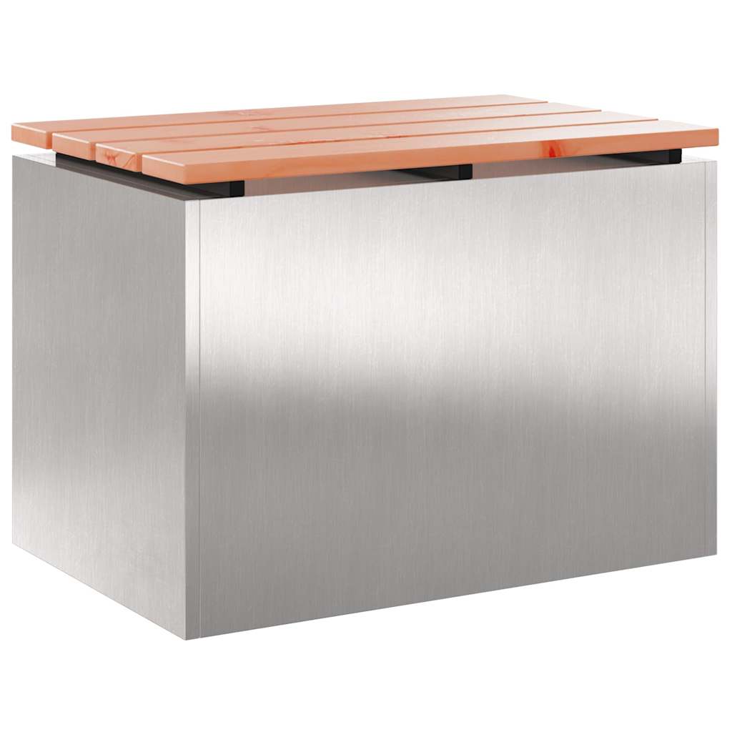 Hagebenk sølv 60 x 40 x 43 cm Rustfritt stål