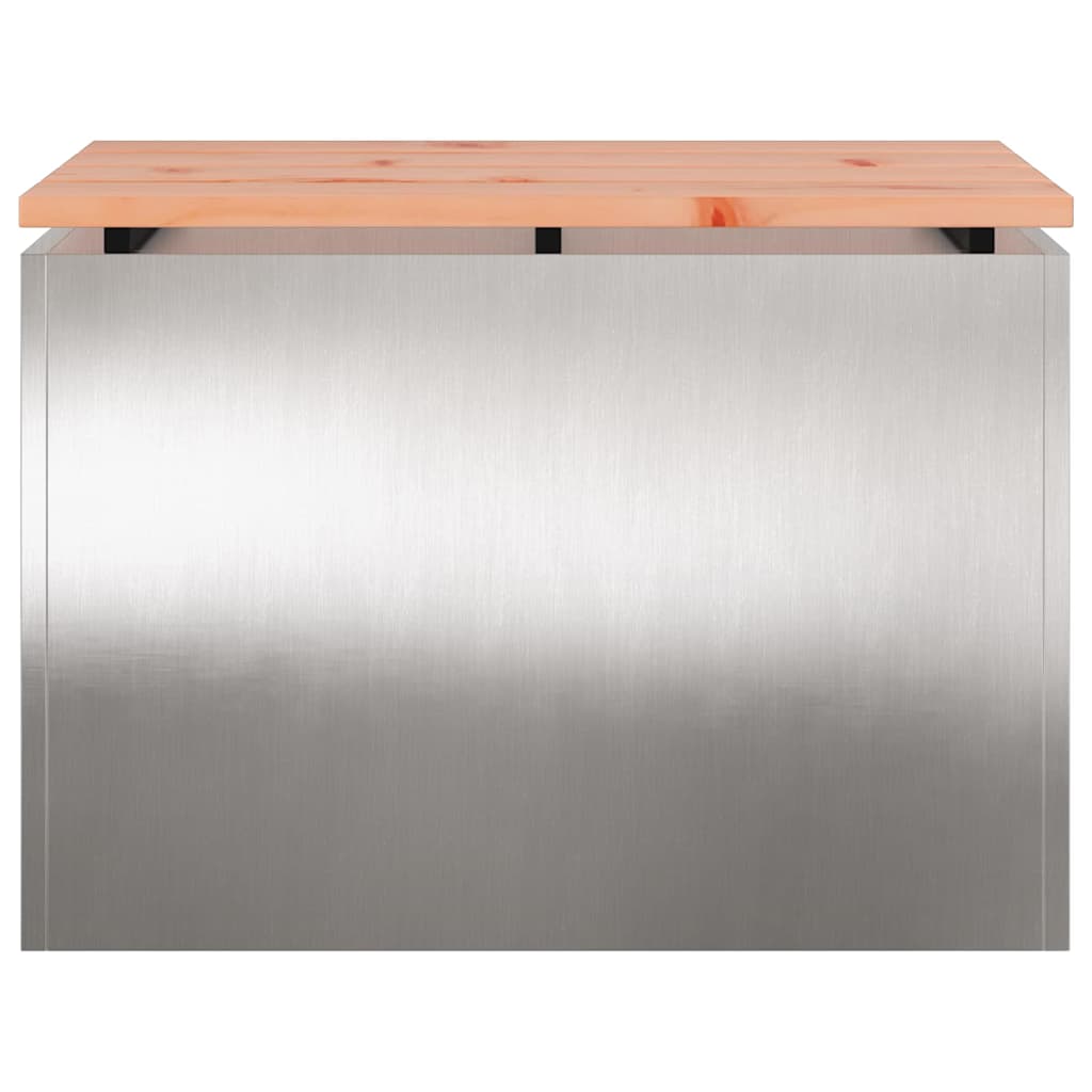 Hagebenk sølv 60 x 40 x 43 cm Rustfritt stål