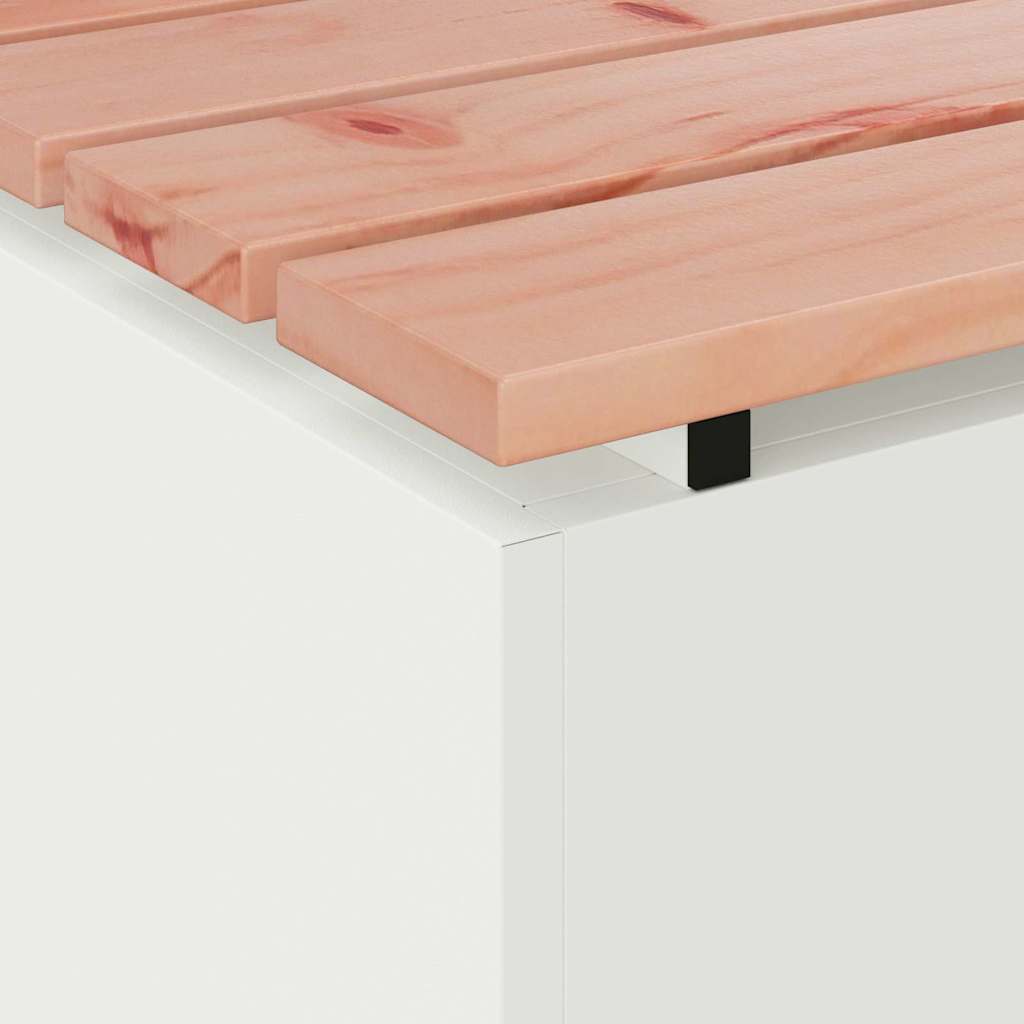 Hagebenk Hvit 80 x 40 x 43 cm Stål