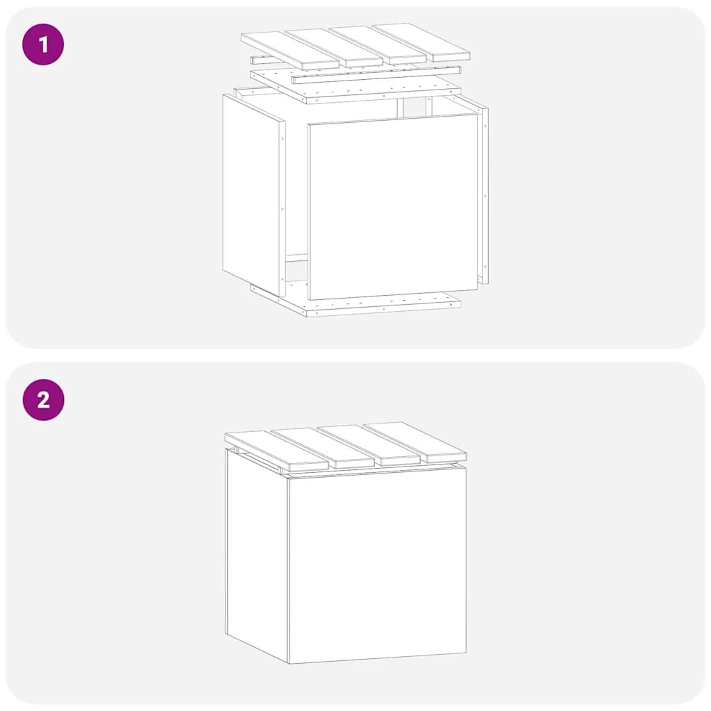 Hagebenk Olivengrønn 40 x 40 x 43 cm Stål