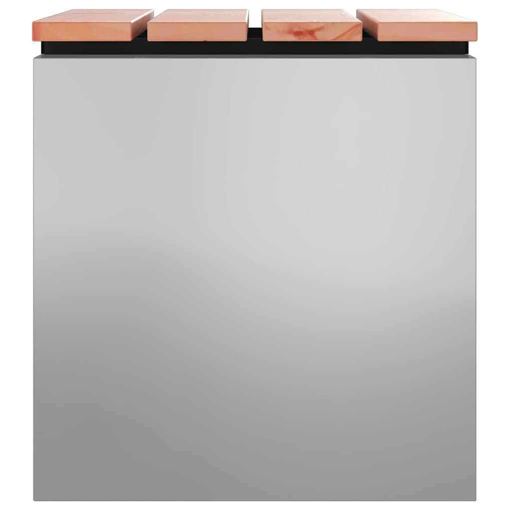 Hagebenk sølv 40 x 40 x 43 cm Galvanisert stål