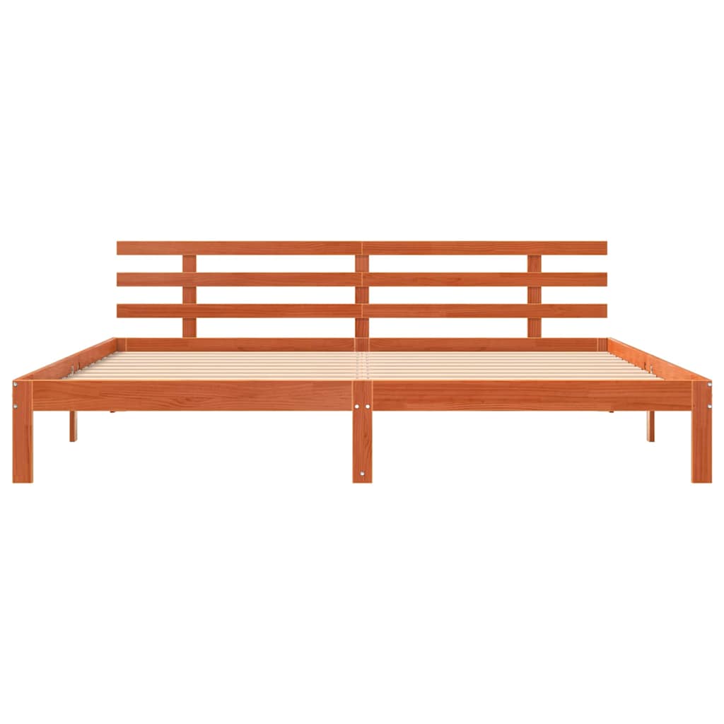 Sengestamme Vokset Brun 203.5 x 205.5 x 69.5 cm Massivt furu