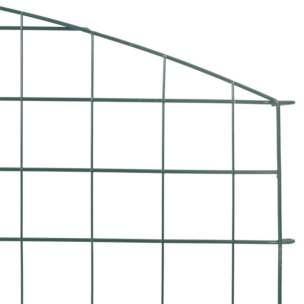 Damhegnsett 5 pcs grønn 100 x 50 cm Stål