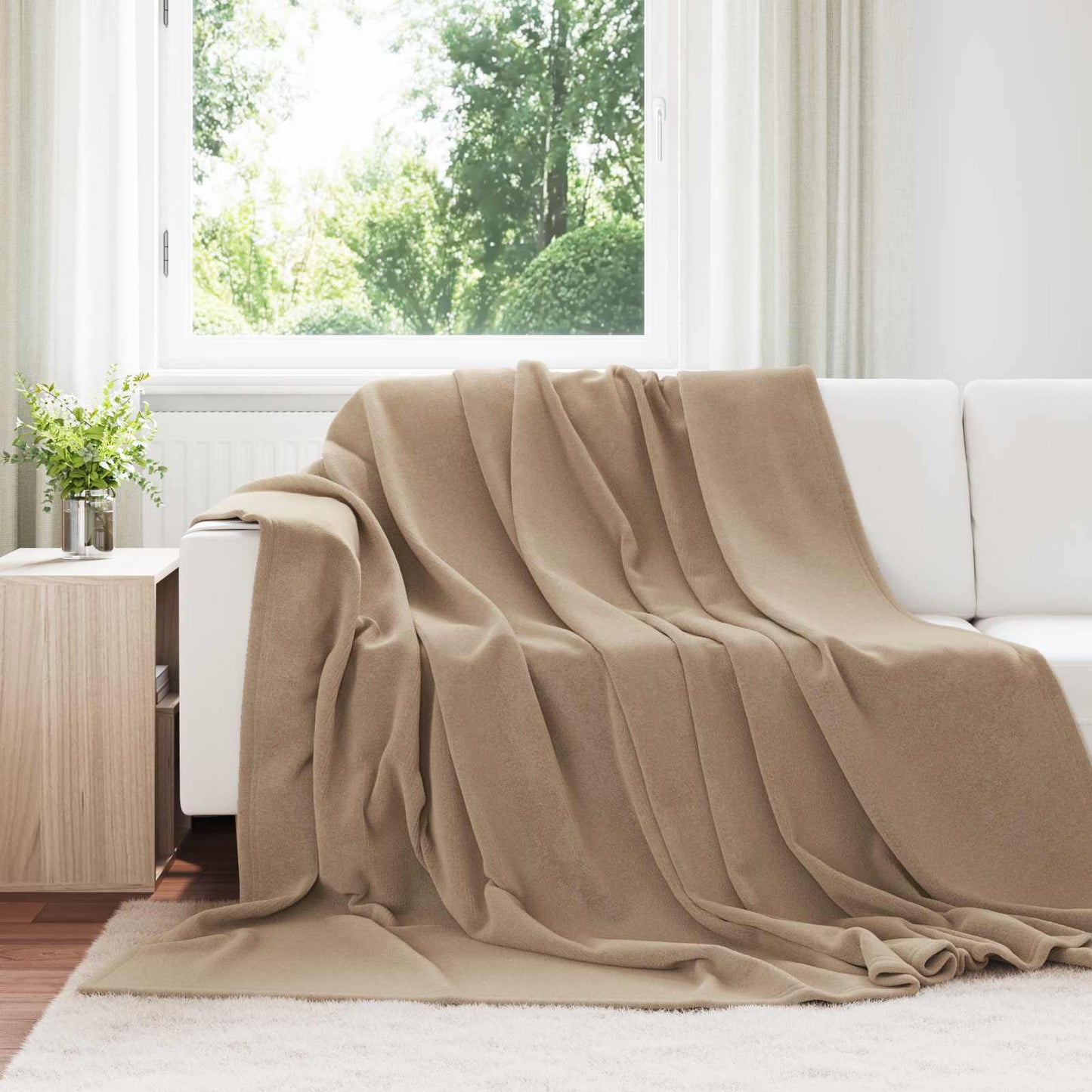 Kastteppe Kamel 240 x 270 cm Fleece