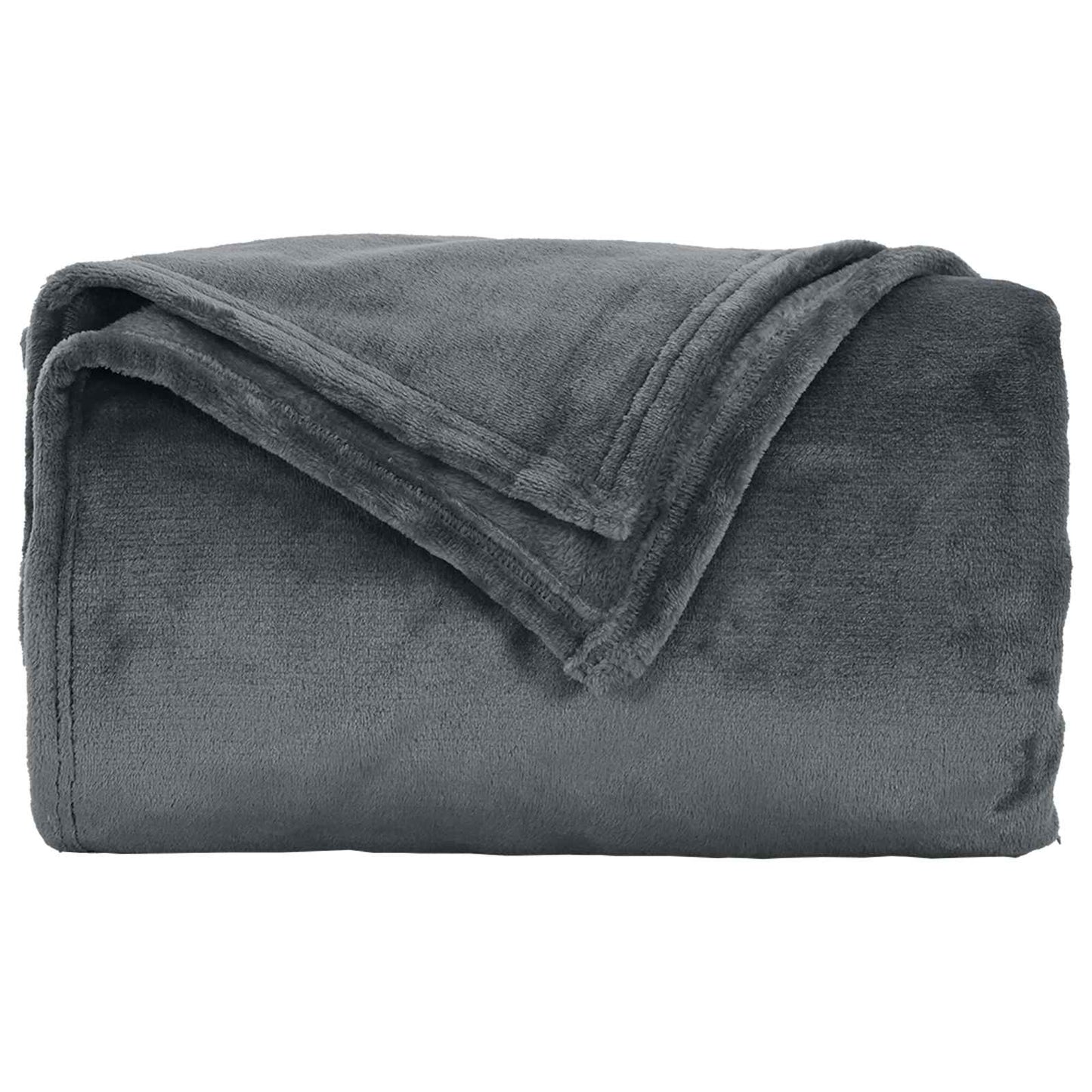 Kastteppe Mørkegrå 240 x 270 cm Fleece