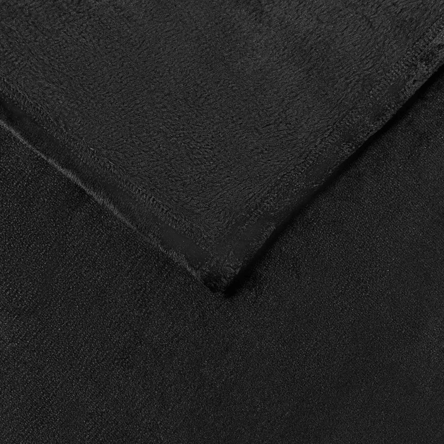 Kastteppe Svart 130 x 150 cm Fleece