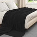 Kastteppe Svart 240 x 270 cm Fleece