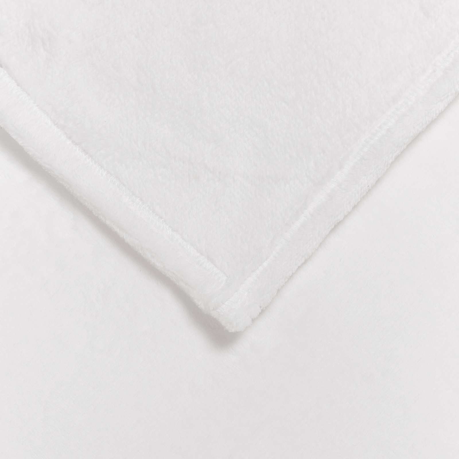 Kastteppe Hvit 130 x 150 cm Fleece vidaXL