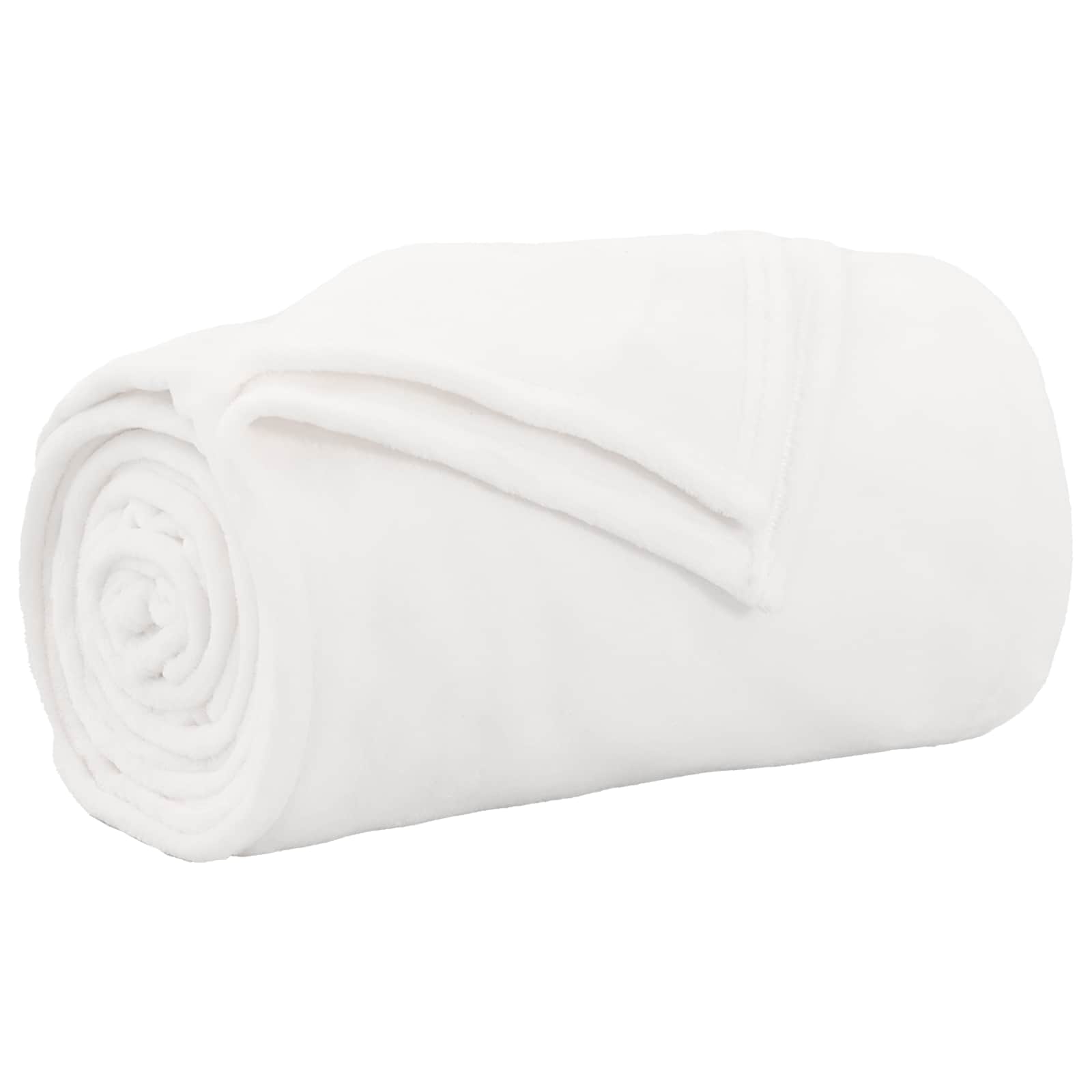 Kastteppe Hvit 130 x 150 cm Fleece vidaXL