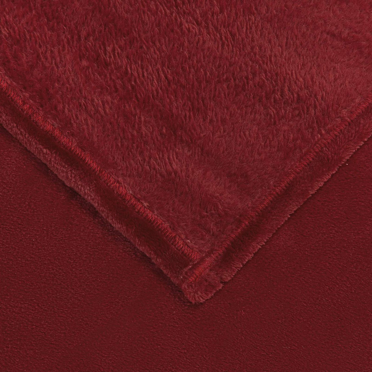 Kastteppe Bordeaux Rød 150 x 200 cm Fleece