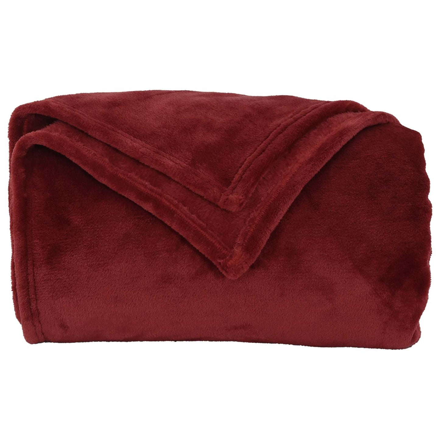 Kastteppe Bordeaux Rød 150 x 200 cm Fleece