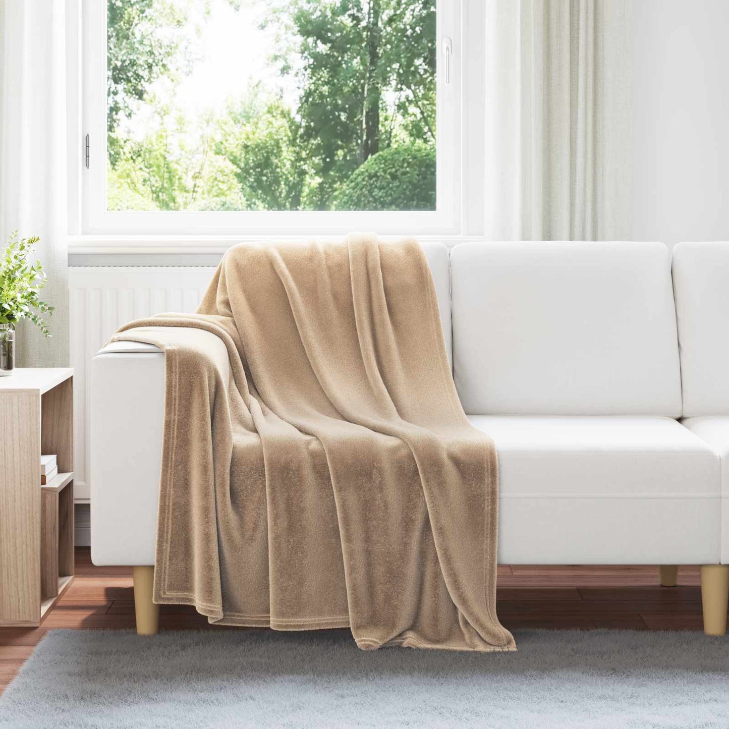 Kastepledd 6 pcs Kamel 130 x 150 cm Fleece