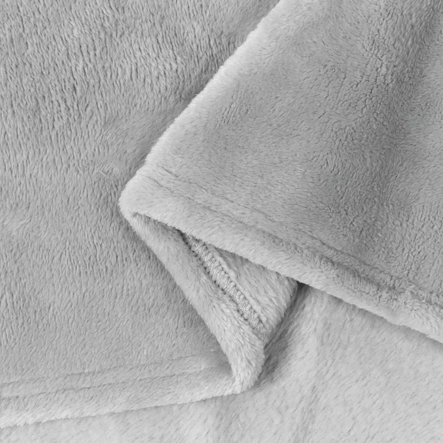 Kastepledd 6 pcs Grå 240 x 270 cm Fleece