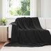 Kastepledd 6 pcs Svart 220 x 240 cm Fleece