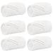 Kastepledd 6 pcs Hvit 220 x 240 cm Fleece