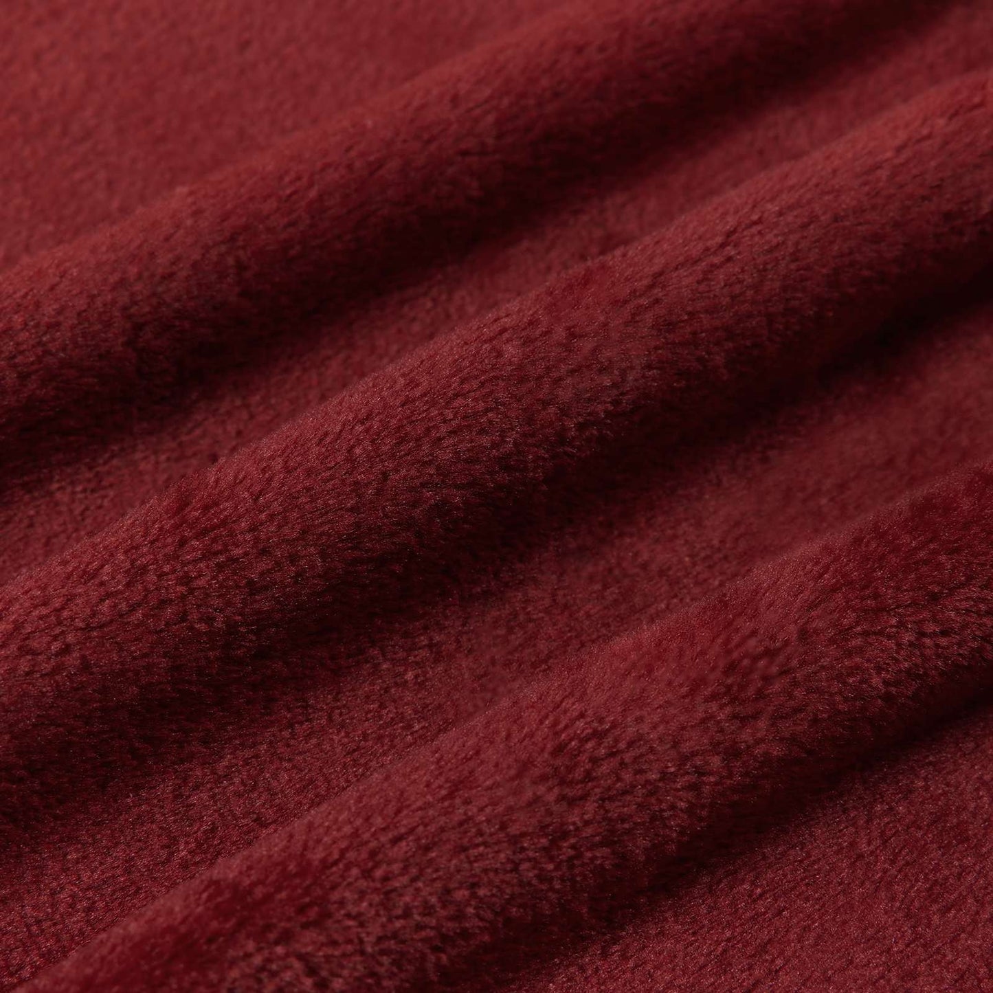 Kastepledd 6 pcs Bordeaux Rød 150 x 200 cm Fleece
