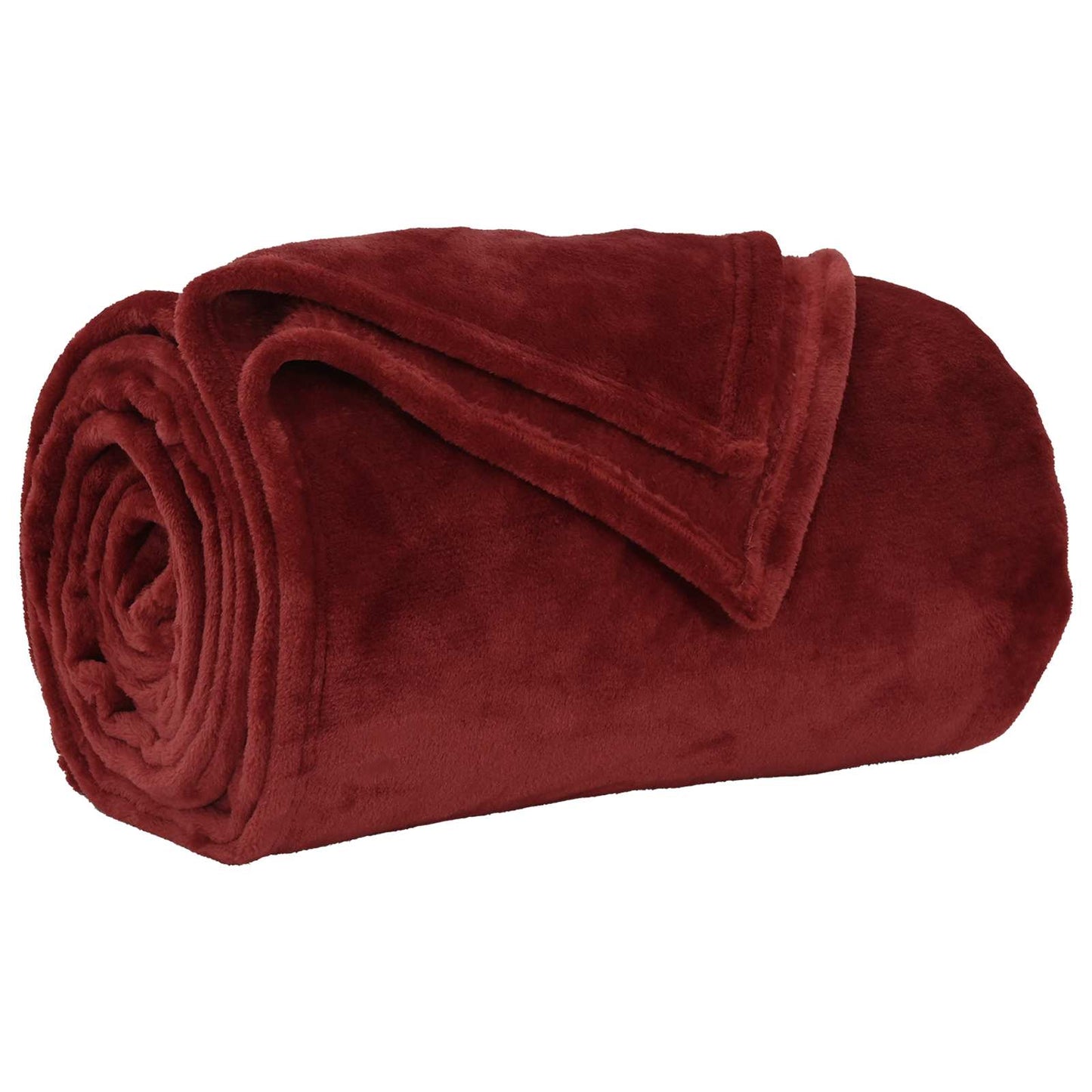 Kastepledd 6 pcs Bordeaux Rød 150 x 200 cm Fleece