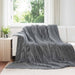 Kastteppe Mørkegrå 240 x 220 cm Fleece
