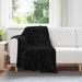 Kastteppe Svart 150 x 130 cm Fleece