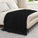 Kastteppe Svart 200 x 150 cm Fleece
