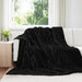 Kastteppe Svart 270 x 240 cm Fleece vidaXL
