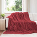 Kastteppe Bordeaux Rød 240 x 220 cm Fleece