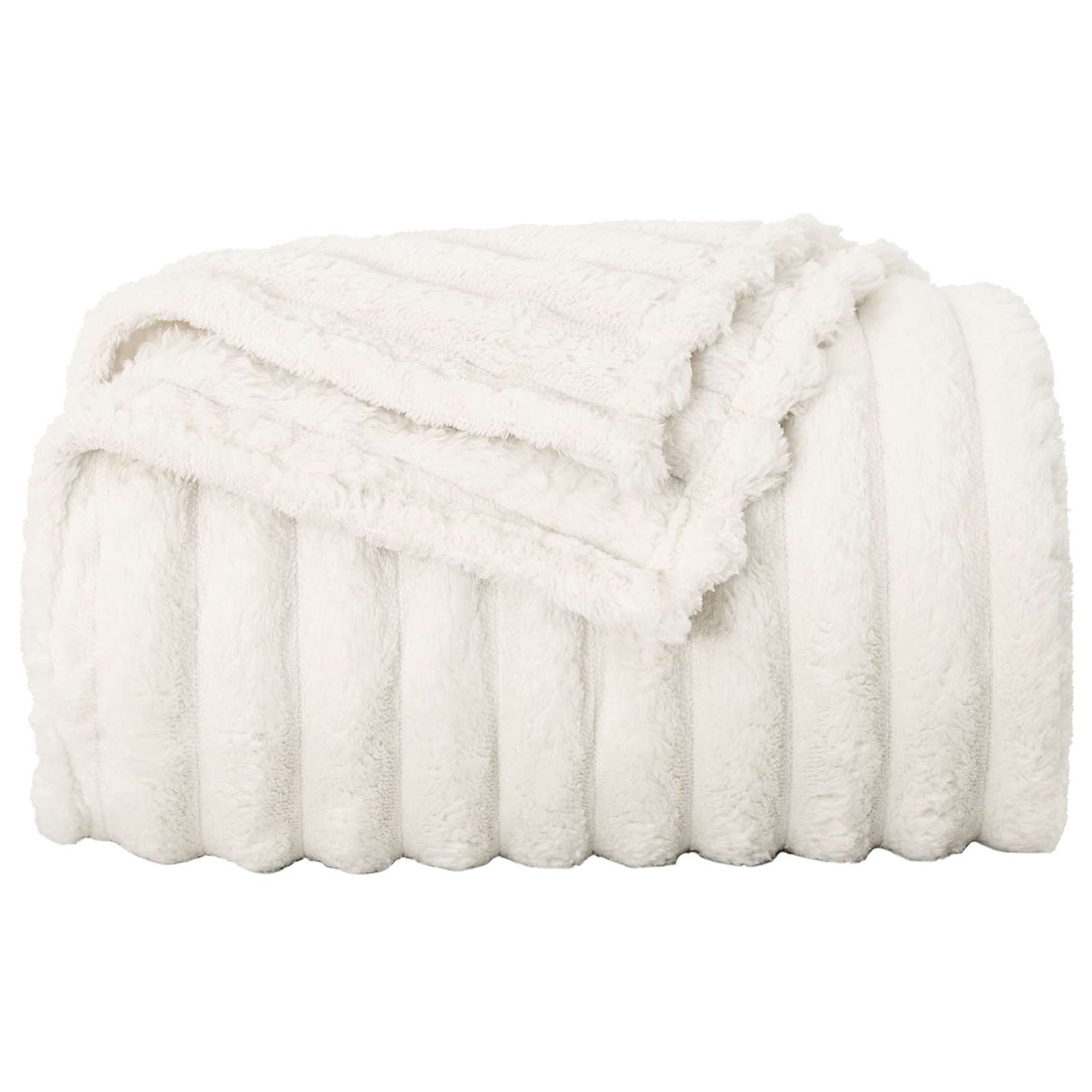 Kastteppe Krem 240 x 220 cm Fleece