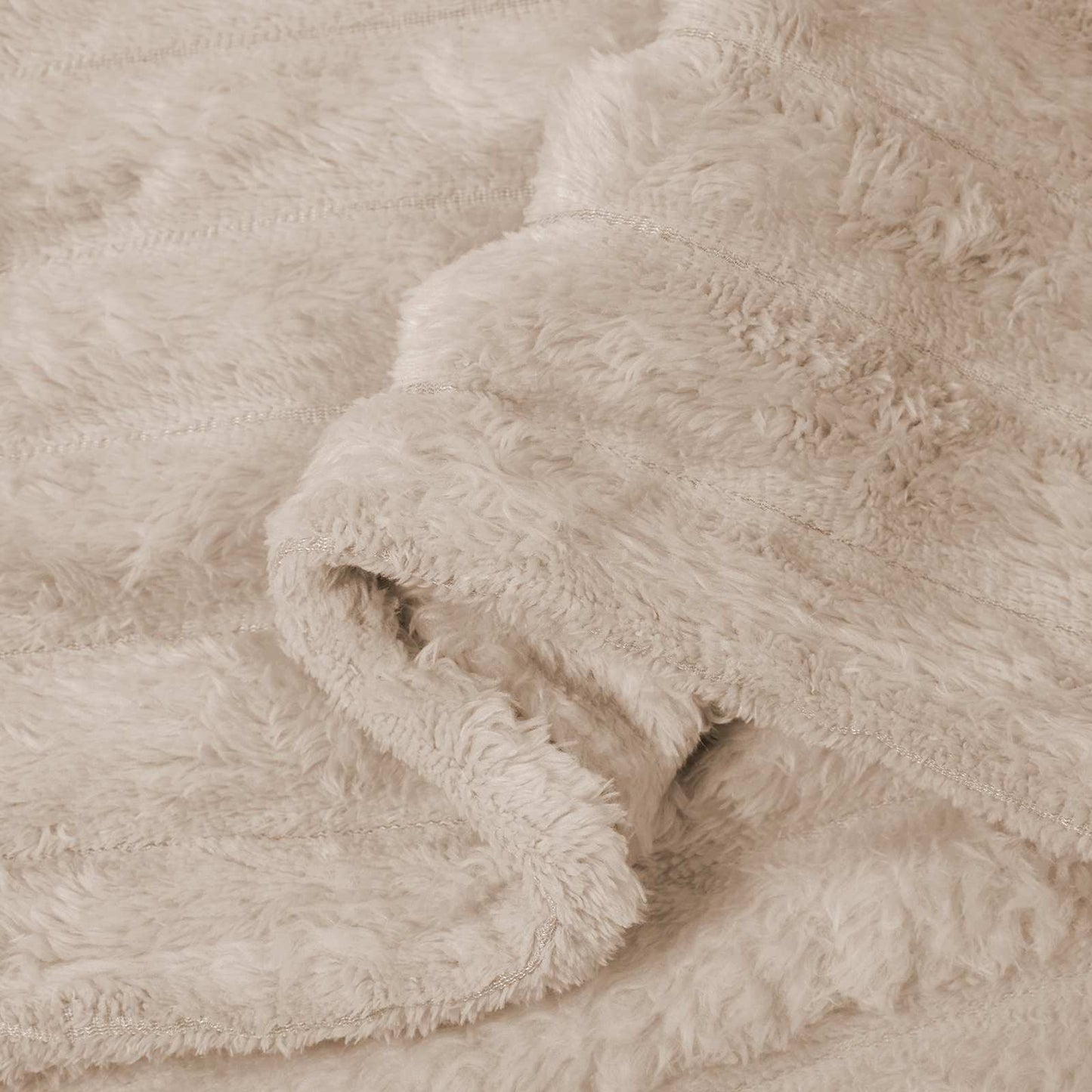Kastepledd 6 pcs Beige 240 x 220 cm Fleece