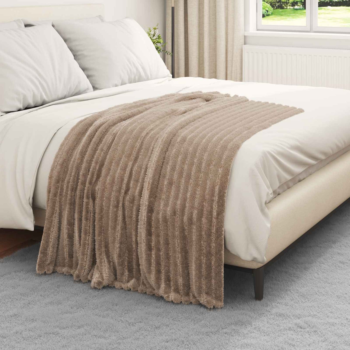 Kastepledd 6 stk. Kamel 150 x 130 cm 2.85 kg Fleece