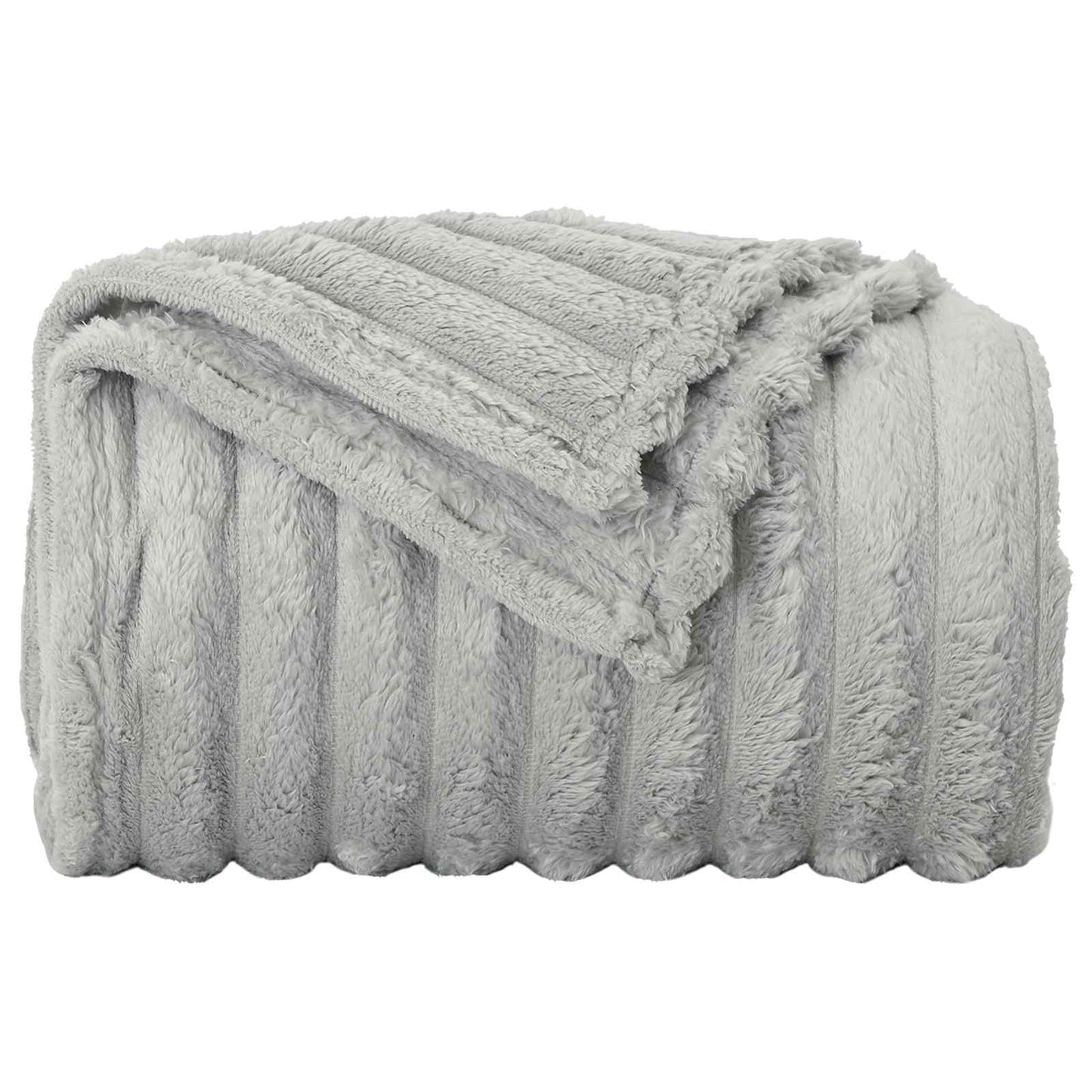 Kastepledd 6 pcs Grå 200 x 150 cm Fleece