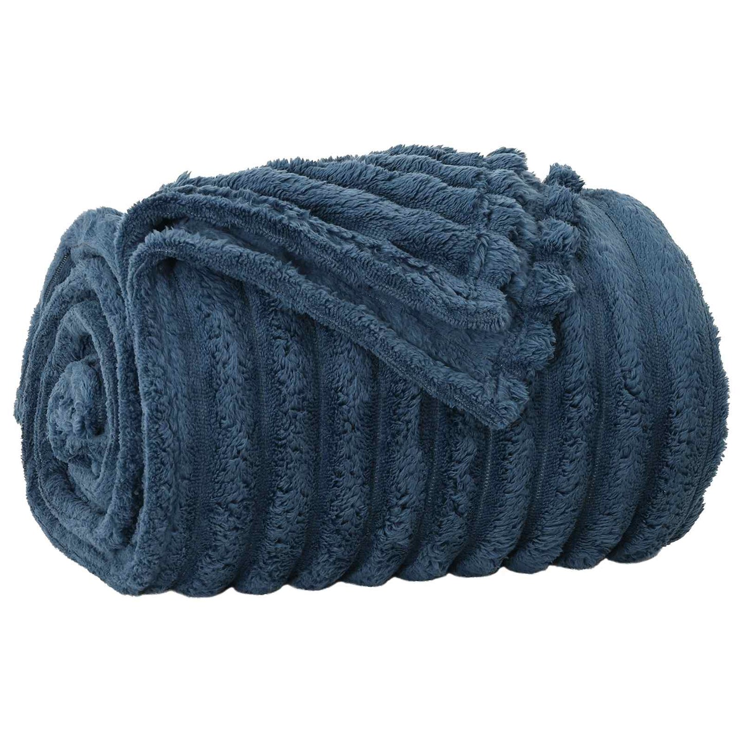 Kastepledd 6 pcs Marineblå 200 x 150 cm Fleece