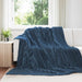 Kastepledd 6 pcs Marineblå 240 x 220 cm Fleece