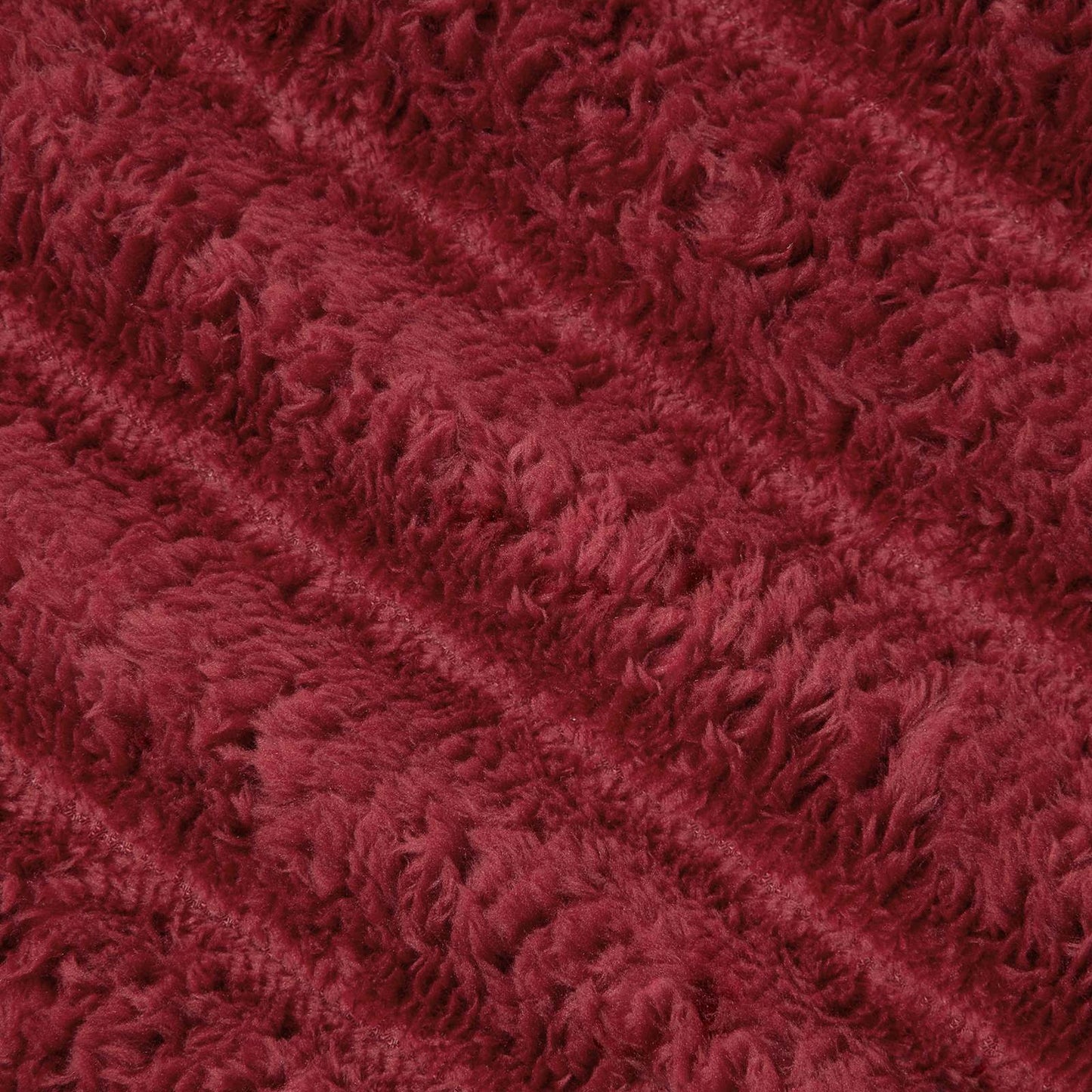 Kastepledd 6 pcs Bordeaux Rød 200 x 150 cm Fleece