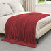 Kastepledd 6 pcs Bordeaux Rød 200 x 150 cm Fleece