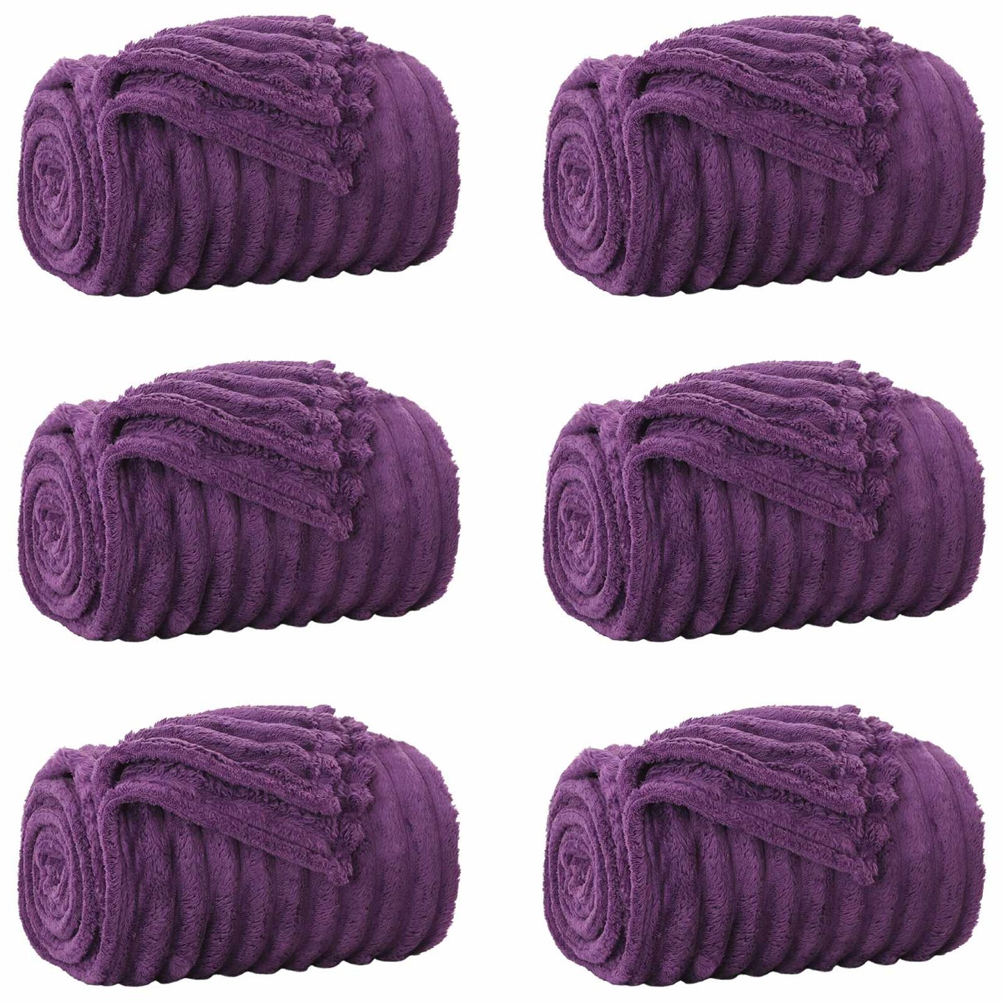 Kastepledd 6 pcs Lilla 270 x 240 cm Fleece