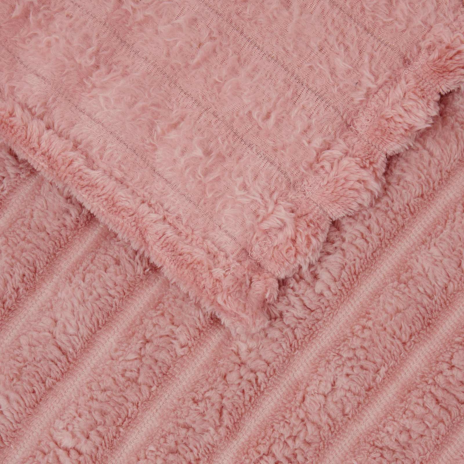 Kastepledd 6 pcs Rosa 240 x 220 cm Fleece vidaXL