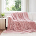 Kastepledd 6 pcs Rosa 240 x 220 cm Fleece vidaXL